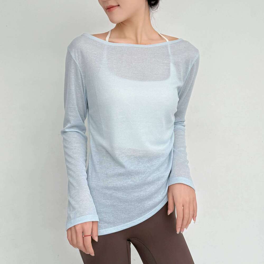 Women's Long Sleeve Sports Yoga Wear Fitness T-Shirt Quick-dry Running T-shirt Workout Top Female Gym Shirt Clothing 26Y0224