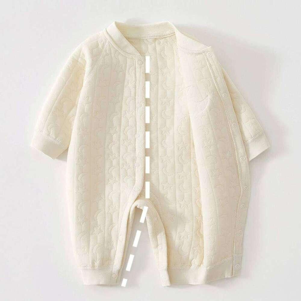 0 To 18 Months Boy Spring Autumn Pure Cotton Warm Jumpsuit Newborn Infant Latest O-Neck Romper Baby Girl Cute Daily Clothes 26H0224
