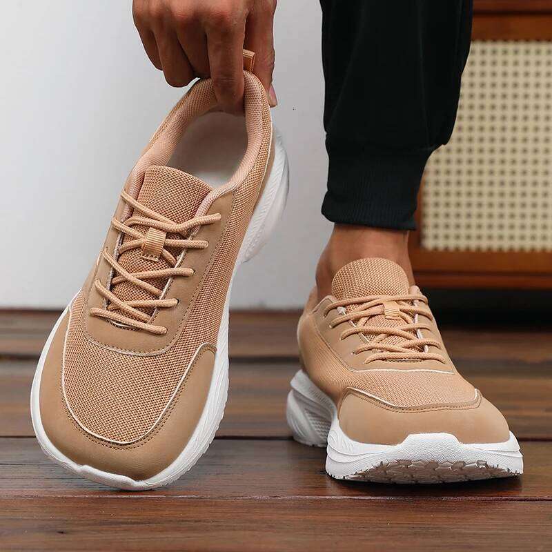 Wide Toe Unisex Breathable Mesh Platform Sneakers Fashion Comfortable Minimalis 2025 Outdoor Non-Slip Walking Shoes