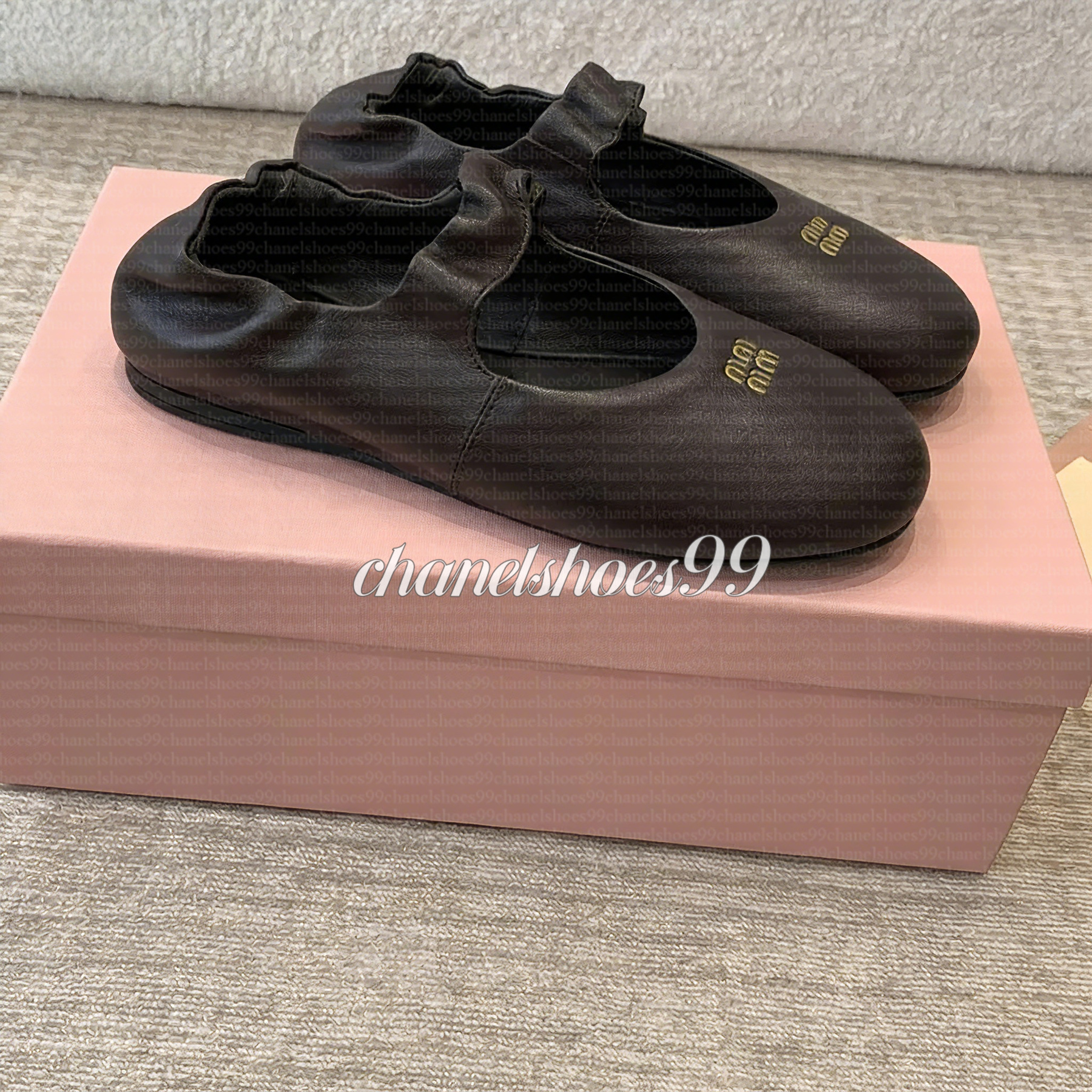 Paris designer suede shoes Ballet Flats Women Slip on Ballerina Round Toe Ladies Dress leather sofa Shoes