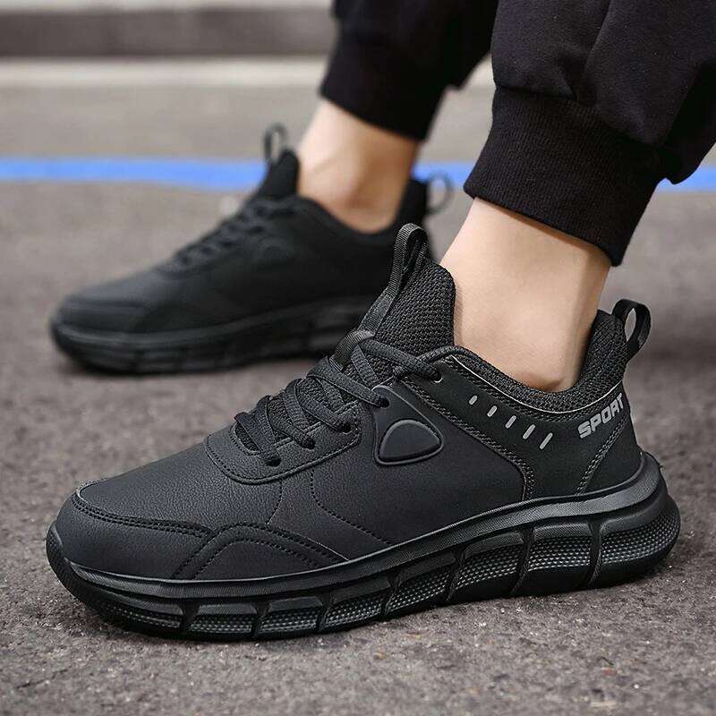 New High Quality Hiking Leather Waterproof Sneakers for Men Fashion Walking Shoes Non Slip Comfortable Outdoor Sports