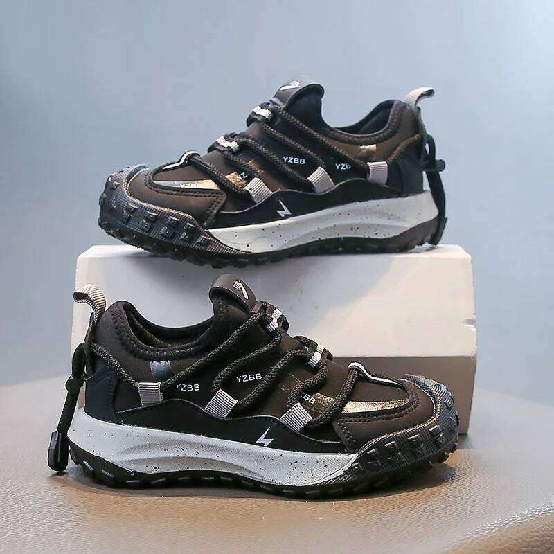 2026 Hot Selling Autumn Childrens Sports Lightweight Foot Protection Running Outdoor Wrapped Stable Casual Shoes 26W0224