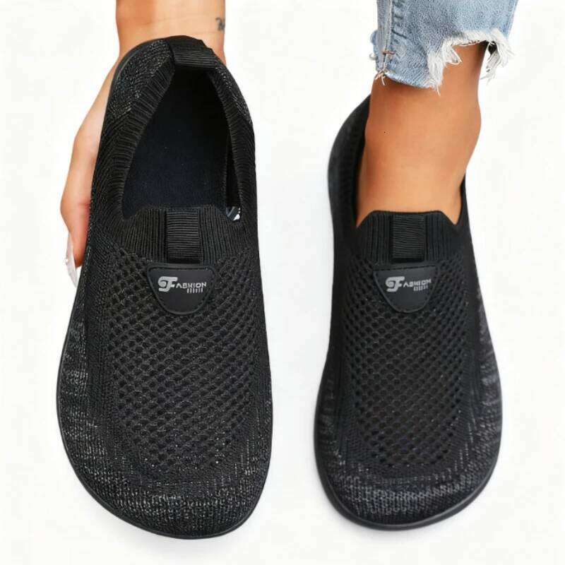 Wide Toe Flat for Women Lightweight Comfortable Fashion Walking Shoes New Minimalist Mesh Causal Sneakers Zapatos De Mujer