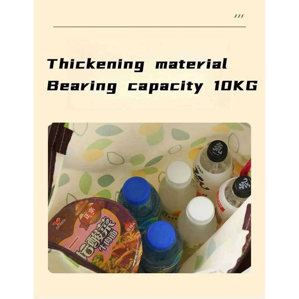 Portable Waterproof Oxford Foldable Reusable Shopping Supermarket Storage Travel Beach Hand-Carrying Fabric Bag Z260224