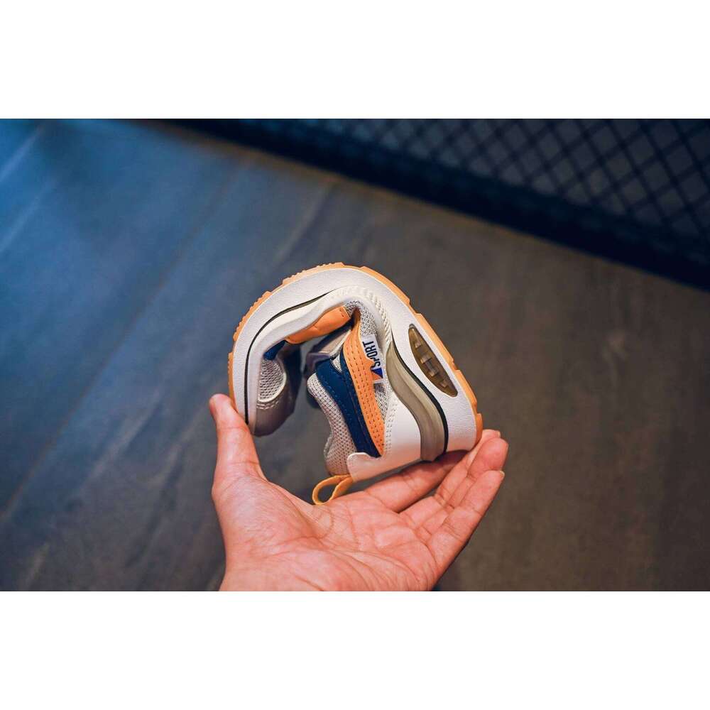 PU Leather Sport For Children Trend Fashion Teenager Kid's Sneakers Soft-soled Ergonomics Boy's Girl's Running Shoes 26W0224