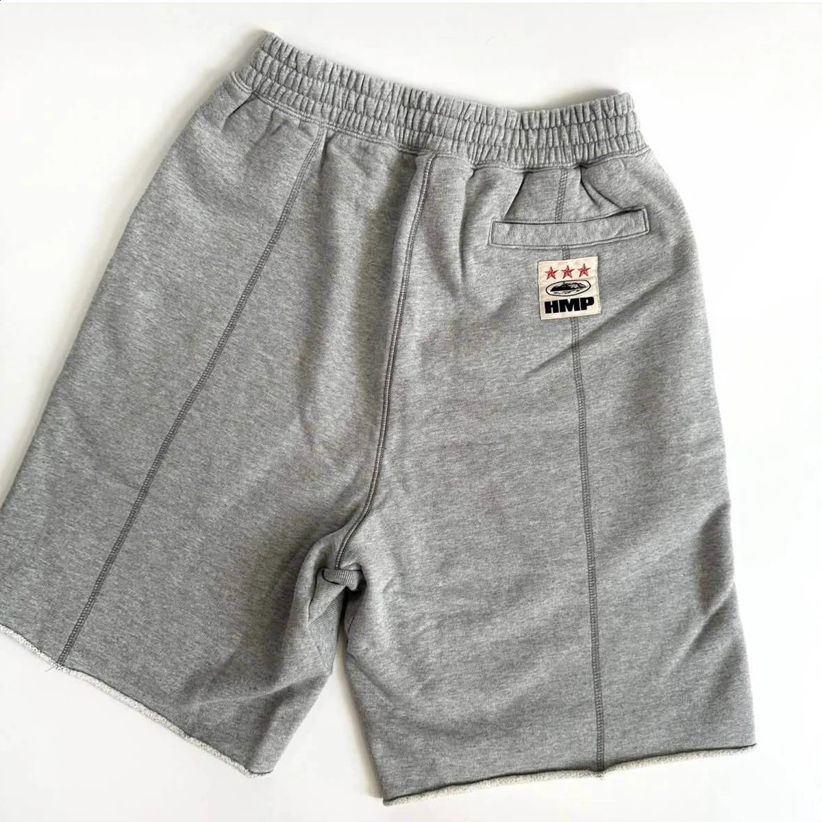 Alcatraz embroidered letter sweatpants mens loose high street trendy sports casual shorts 260209