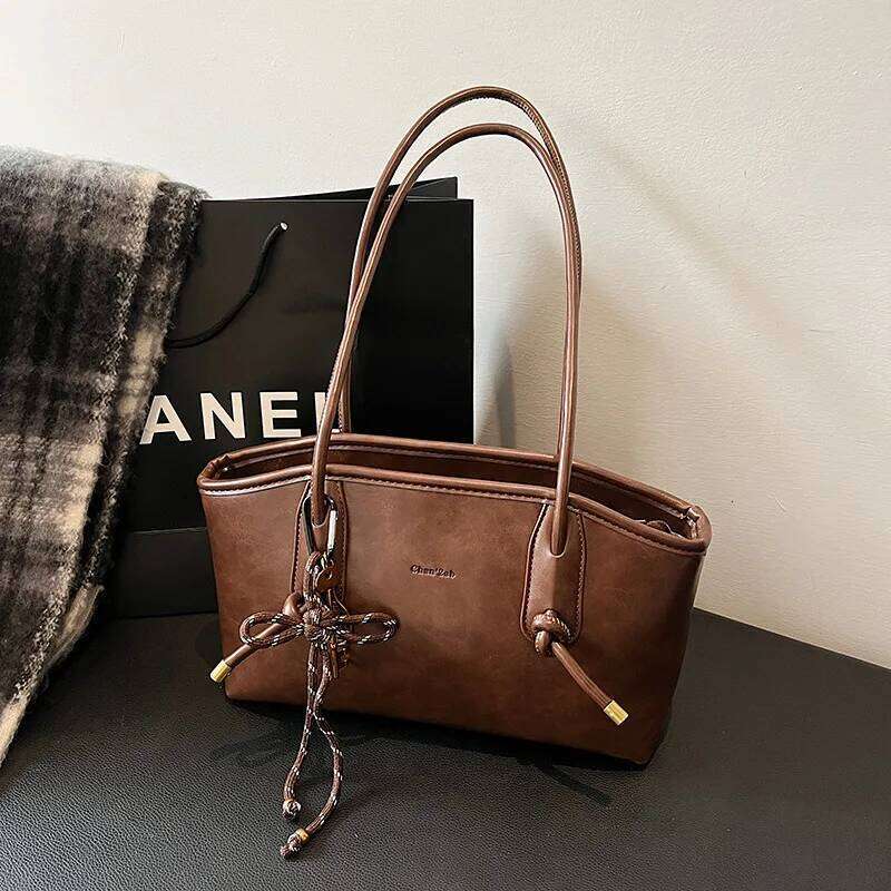 PU Leather Shoulder Bags For Women 2025 Winter Y2K Trend Female Crossbody Lady Handbags And Purses Retro Tote Bag bolso Z260224