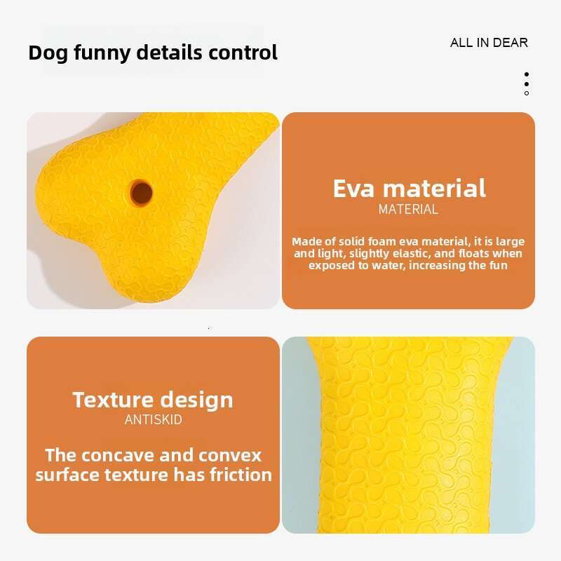 In Stock Wholesale EVA Foam Floating Water Rope Bone Dog Training Interactive Toy Durable Pet Supplies