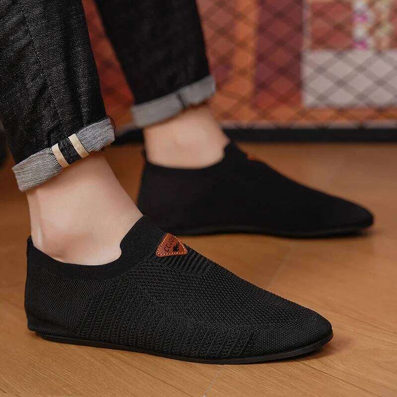 MAEDEF Comfortable Thin Bottom Men Flats Casual Home Bedroom Slippers Mens Walking Shoes Man Loafers