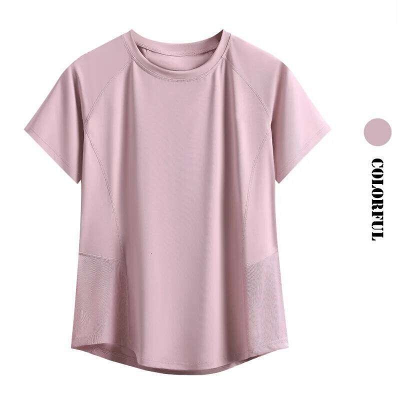 DRUR Tops Women Sportswear Breathable Quick Dry Short Sleeve Workout T Shirt Running Jogger Gym Yoga Clothing Activewear 26Y0224