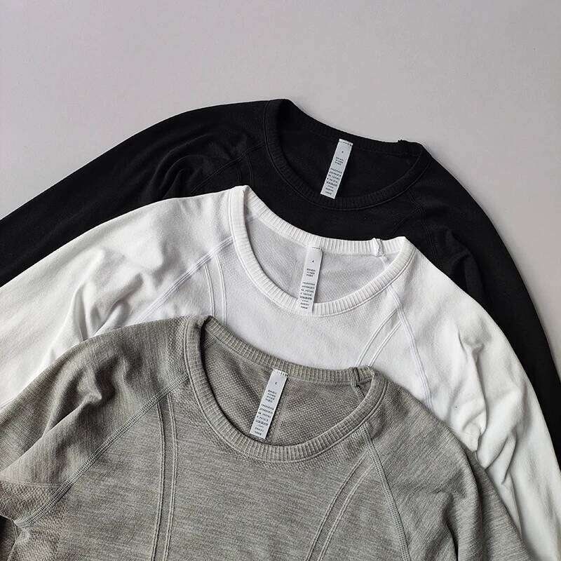 Women's Shirt V-neck Yoga Crop Long Sleeve Elastic Quick Dry Pilates Fitness Sports Top Winter Gym Clothes 26Y0224