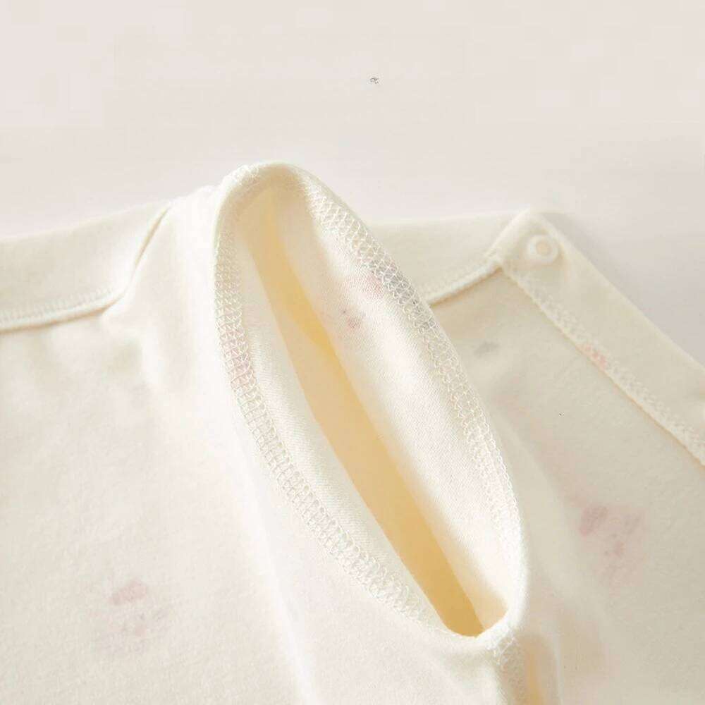 AYNIGIRLL 0-18M Baby Boneless Newborn Romper Boys and Girls Bodysuit Single Breasted Jumpsuit 26H0224