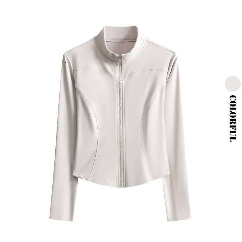 DRUR Autumn Winter Yoga Women Long Sleeve Quick Dry Sports Top Lightweight Silm Fit Zipper Running s Sportswear New 26Y0224