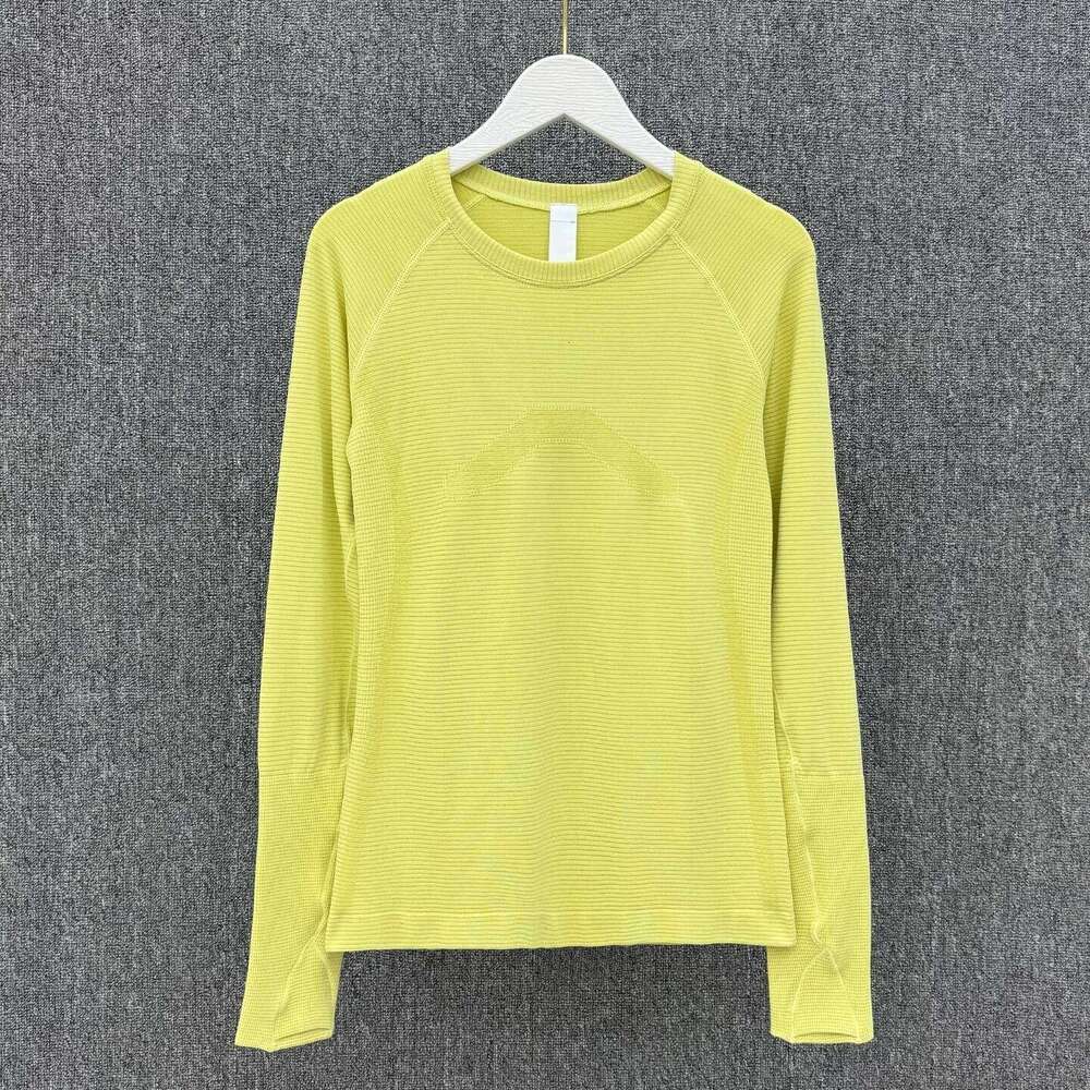 Women's Yoga Top, Ribbed, Slim-Fit, Long-Sleeve Athletic Wear for Running, Pilates, and Fitness Training 26Y0224