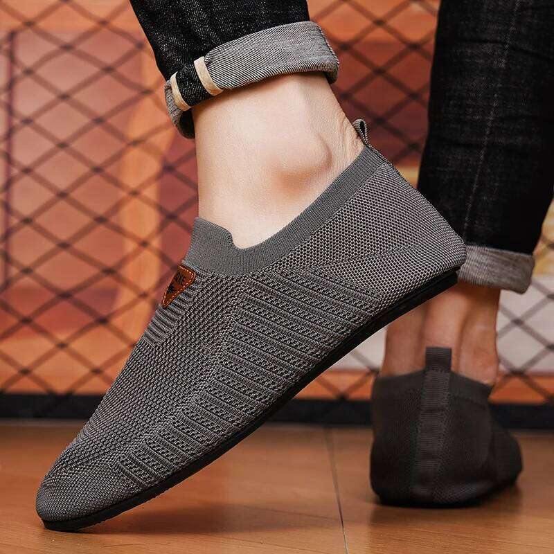 MAEDEF Men's Breathable Thin Bottom Light Driving Loafers Casual Socks Men Slippers Comfortable Walking Mens Shoes
