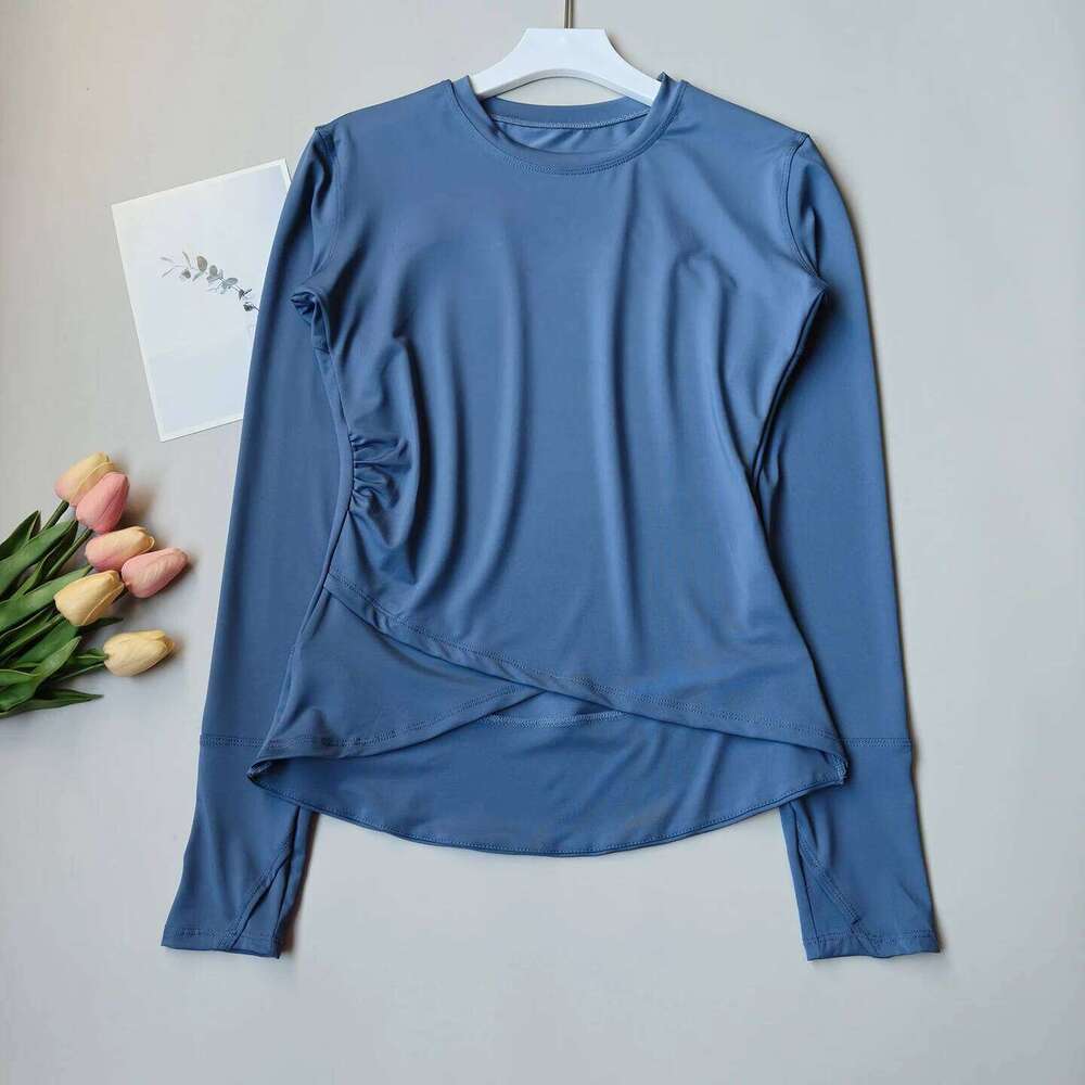 Fall Winter Workout Top for Women, Slim Fit Long Sleeve Fitness Shirt, Quick Dry Yoga & Running Training Wear 26Y0224