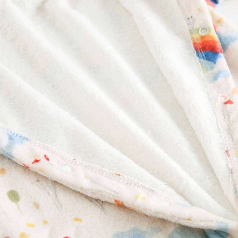 Long Sleeve Baby Jumpsuits Winter Flannel Warm Toddler Rompers Clothing 26H0224