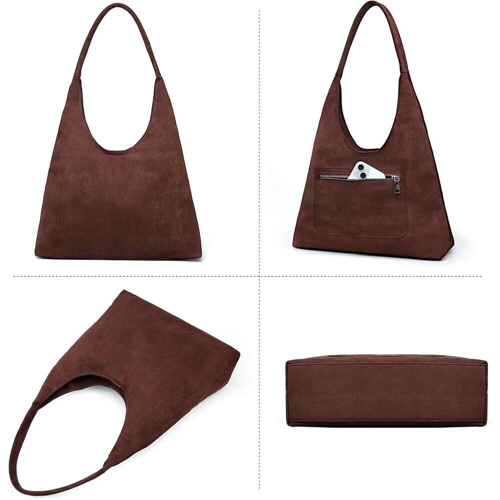 Hobo Bags For Women Retro Vegan Leather Slouchy Tote Shoulder Purses Handbag With A Small Purse 2026 Women Colour