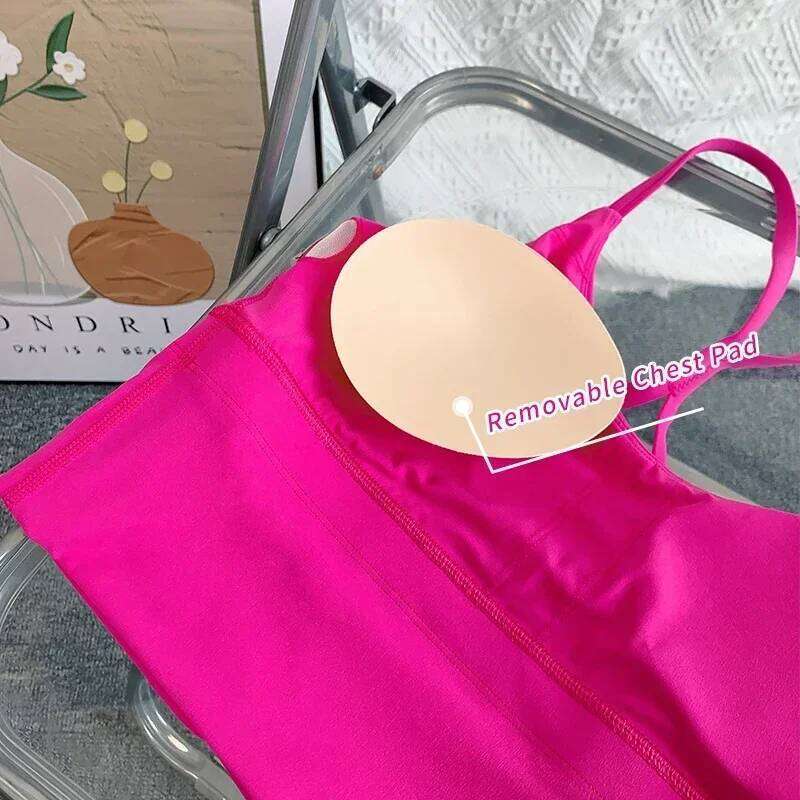 Fashion Sexy Cross Small Sling Yoga Underwear Women Breathable Shockproof Gym Fitness Running Sport Crop Tops Athletic Vest 26Y0224