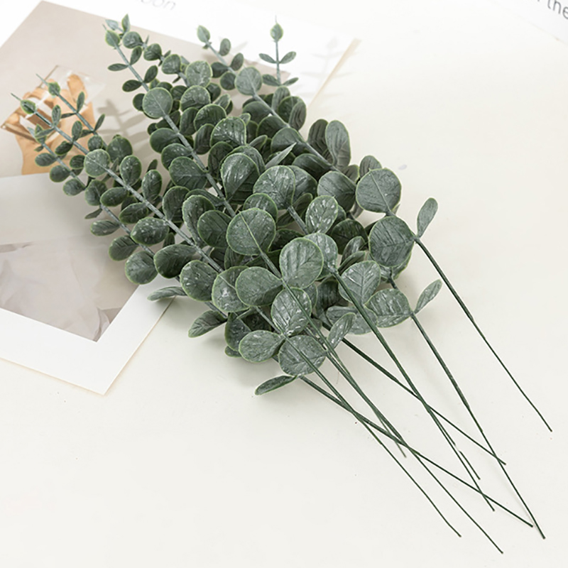 Artificial Plastic Eucalyptus in Bulk Fake Flowers Wholesale for Wedding Birthday Party Room Decor Indoor Floral Arrangements Table Centerpiece Vase Filler
