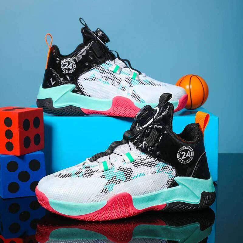 New Kids Men Shoes Street Basketball Boots Train Athletes Waterproof Luxury Boys Cushion Breathable Sports Sneakers 26W0224