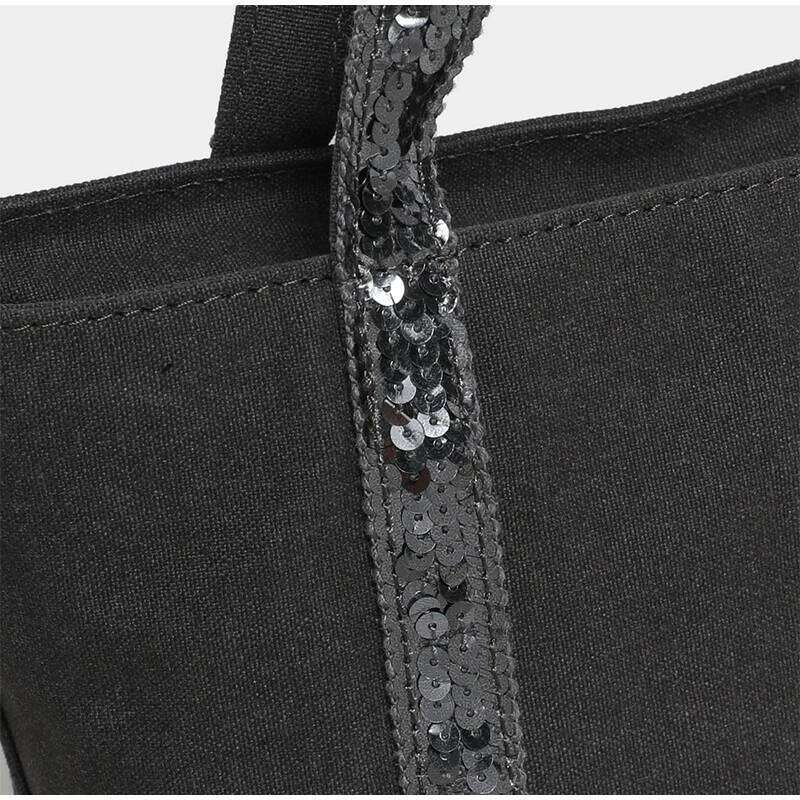 Brand Sequined Small Square Simple Retro Fashion Handbag Commute Travel Unisex Zipper Shoulder Messenger Canvas Bag Z260224