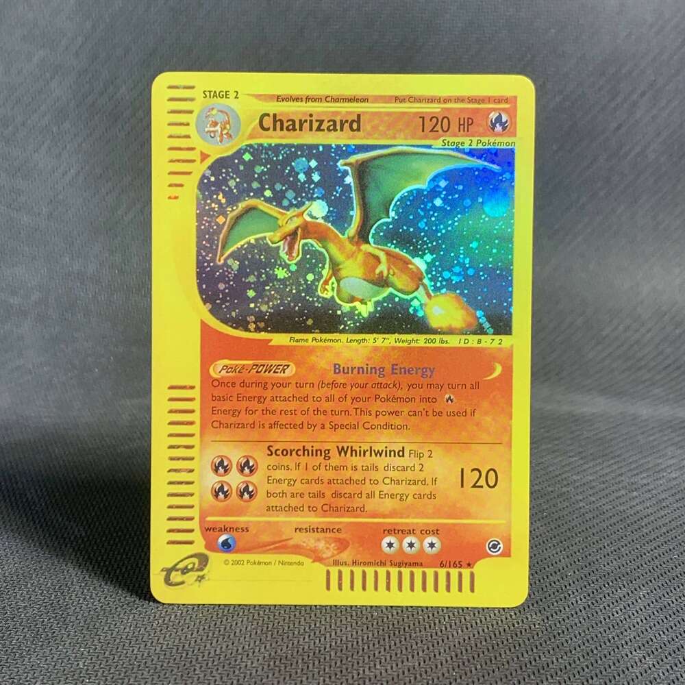Pokemon 37PCS e-Card Series Expedition Proxy Cards Flash Charizard Blastoise Venusaur Mewtwo Machamp Game Collection PTCG Gifts L261012 - view 4