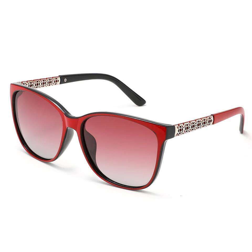 KROKODIL Polarized for Women Fashion Square Sunglasses Unisex Frame UV400 Protection With Boxes Set 26W0224