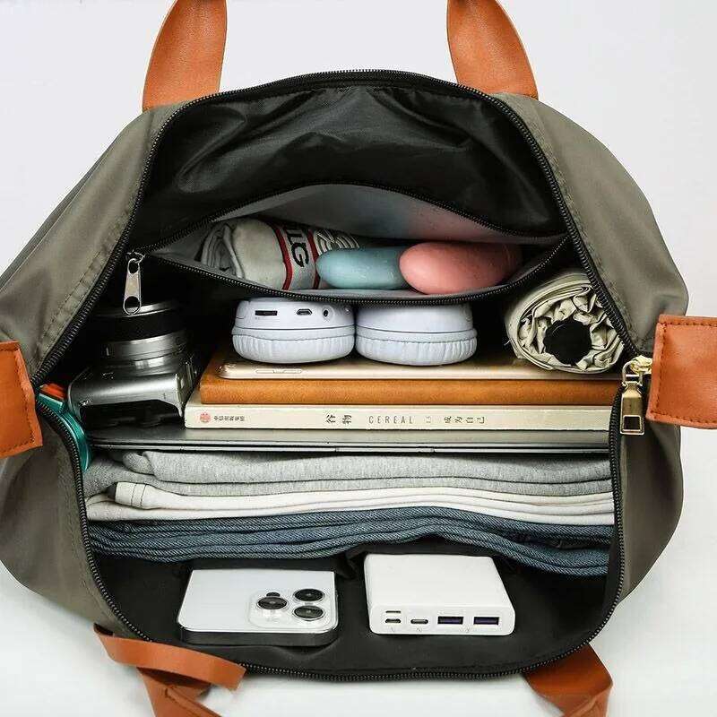 New Fitness Casual Fashion Portable Dance Large Bag Men and Women Folding Storage Swimming Business Travel Handbags Z260224