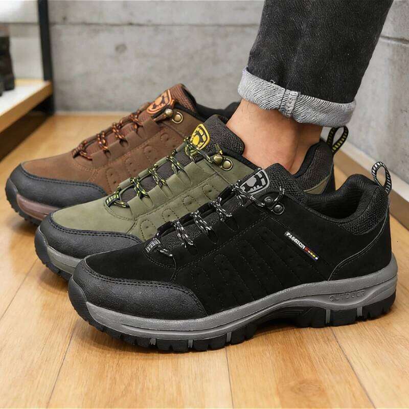 Men Casual Hiking Classic Waterproof High Quality Women Climbing Shoes Outdoor Sneakers Trekking Sports Footwear