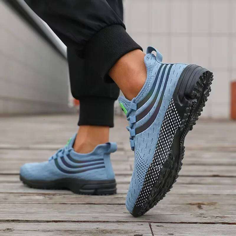 Men's Hiking Mesh High-quality Fast Drying Lightweight Flat Shoes Outdoors Running Sports Gym Training Lace Up Sneakers