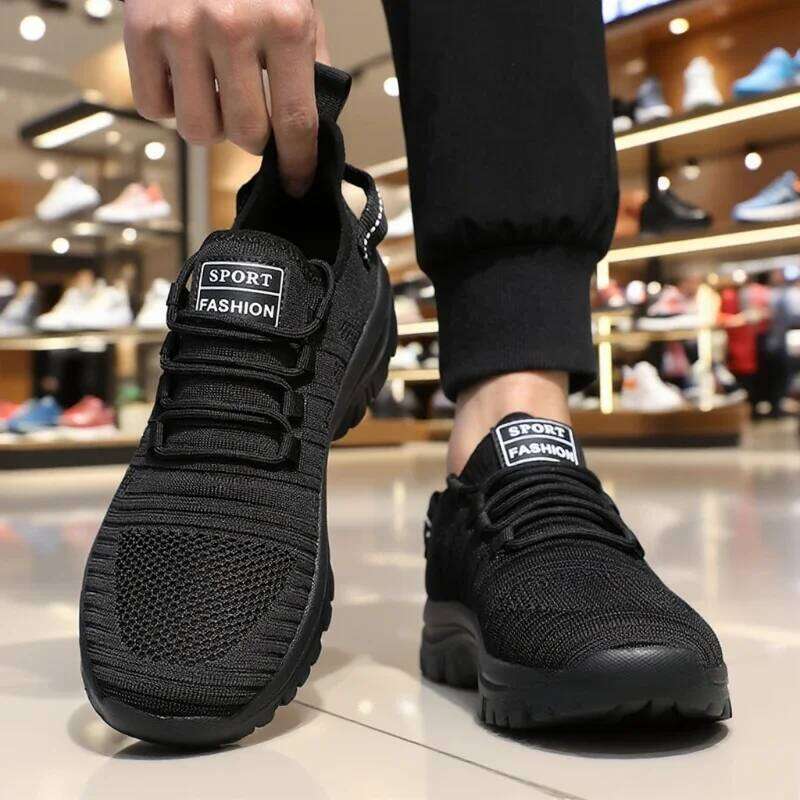 Quick Drying Men's Running Summer Breathable Comfortable Sneakers High-quality Mesh Anti Slip Tennis Training Shoes