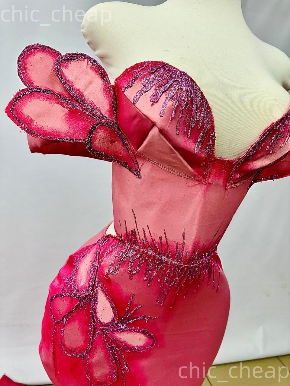 Aso Ebi Water Melon Mermaid Prom Dresses 2026 Florals Satin Printed Evening Formal Party Second Birthday Engagement Gowns Dress For Special Occasions