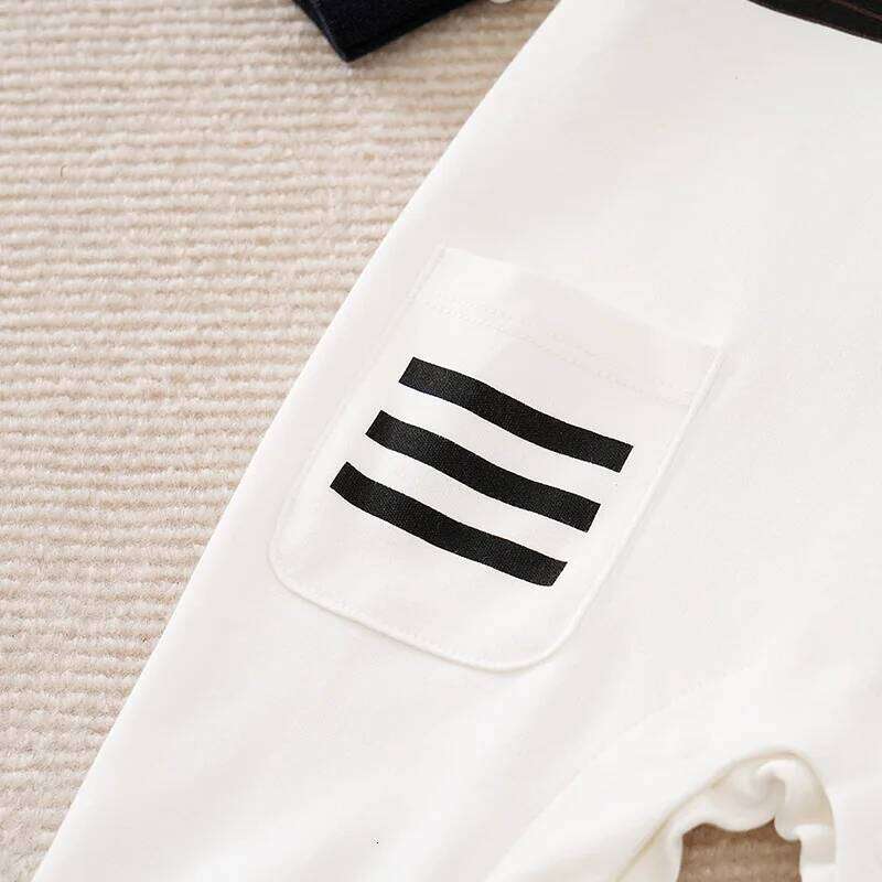 Spring Autumn Boys And Girls Cute Astronaut Dress Up Role Playing Cotton Comfortable Long Sleeve Baby Bodysuit 26H0224