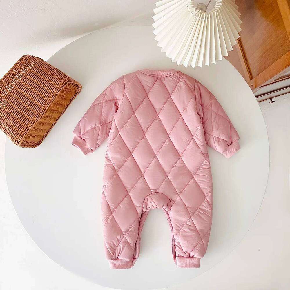 Fashion Long Sleeve Baby Rompers Thicken Fleece Warm Winter Infants Clothing 26H0224