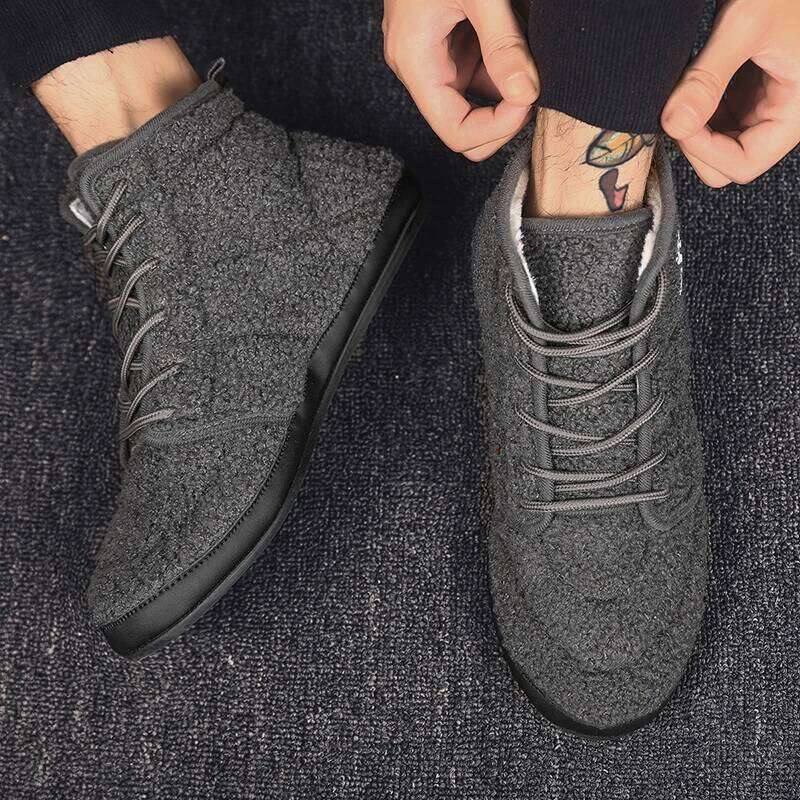 MAEDEF Men's Warm Bedroom House Slippers Boots Thin Bottom Designer Men Shoe Comfortable Casual Flat Man Walking Shoes