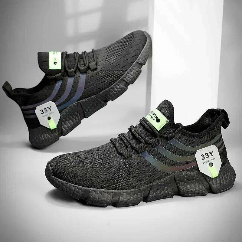 Fashionable Sports Shoes Mesh Breathable Soft Cushioned Soles Daily Exercise Running Training Suitable for Both Men Women