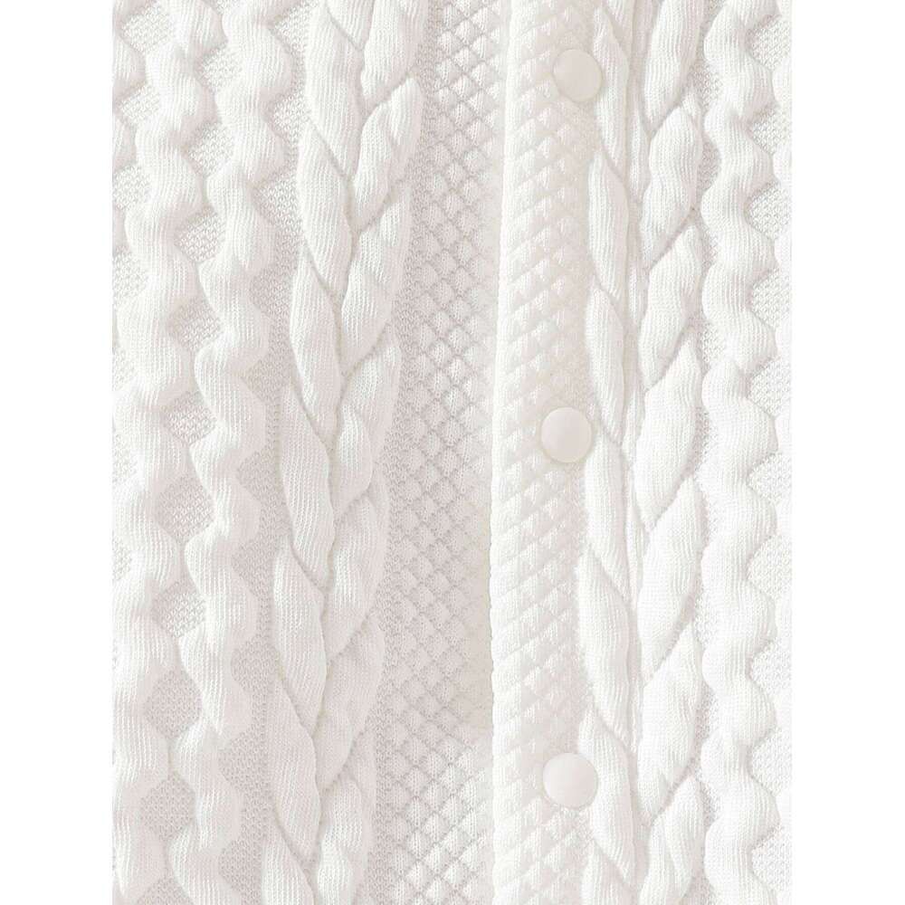 Adorable baby boy long-sleeve textured onesie with hood, ultra-soft for spring, autumn, and winter 26H0224