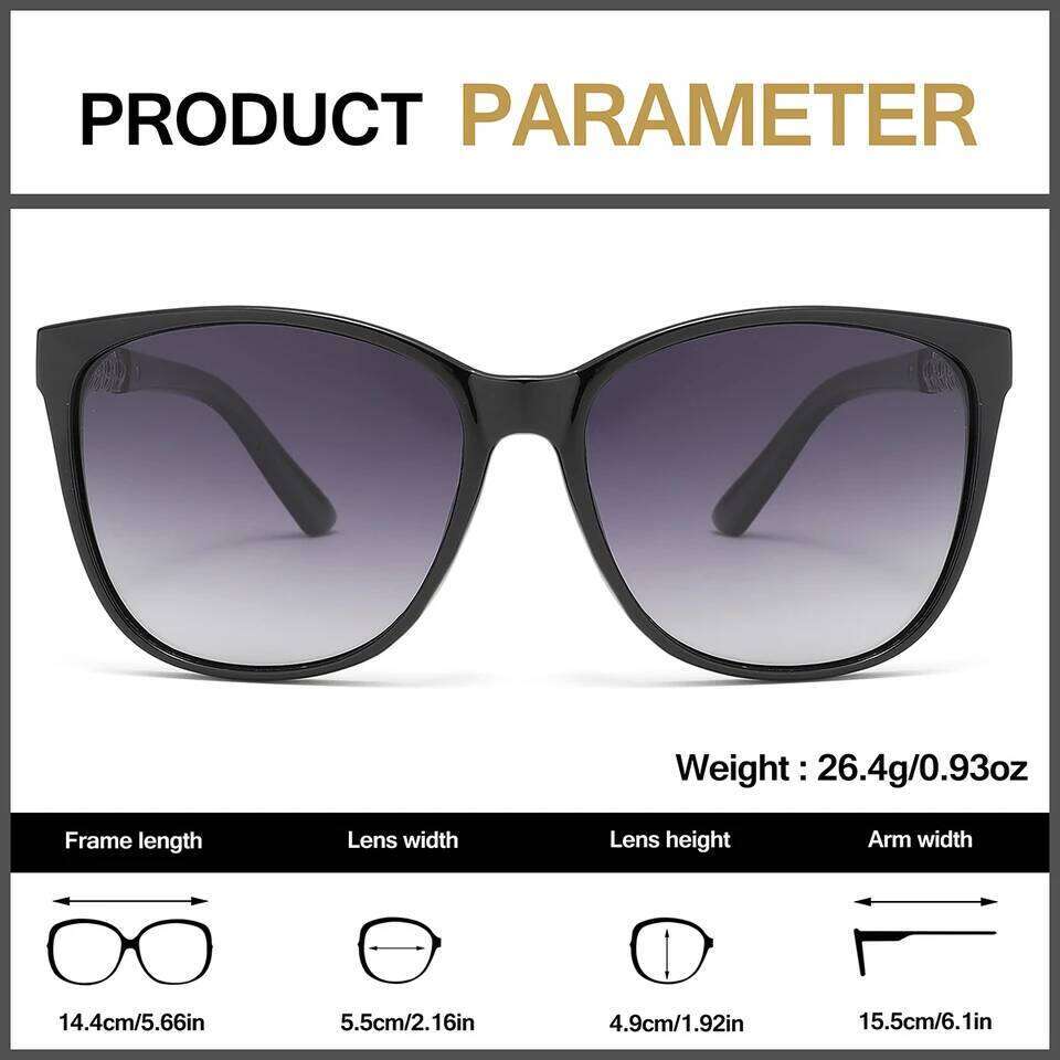 KROKODIL Polarized for Women Fashion Square Sunglasses Unisex Frame UV400 Protection With Boxes Set 26W0224