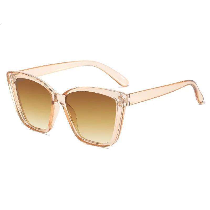 Fashion Street Shooting Cat Eye Sunglasses Photo Props Leopard Square Frame Sun Glasses UV400 Protection Eyewear for Women 26W0224