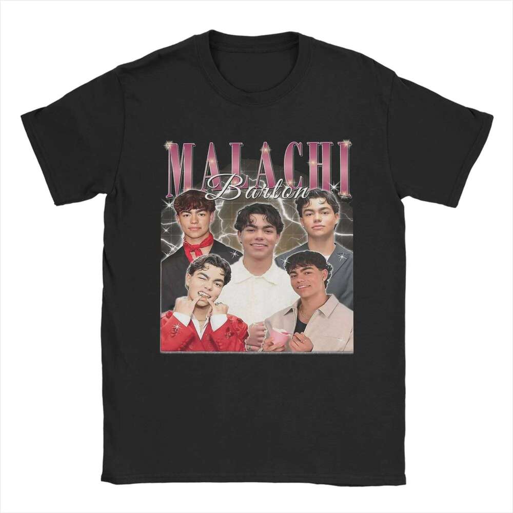 Malachi Barton Actor T-Shirt for Men Women Novelty 100% Cotton Tees Crewneck Short Sleeve T Shirts Plus Size Tops H260224