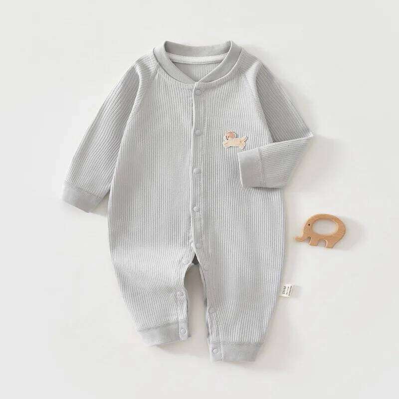 Autumn New Jumpsuit Newborn Long Sleeve Cotton Sleepwear Boys Girls Romper Cute Spring Home Clothing Baby Pajamas 26H0224
