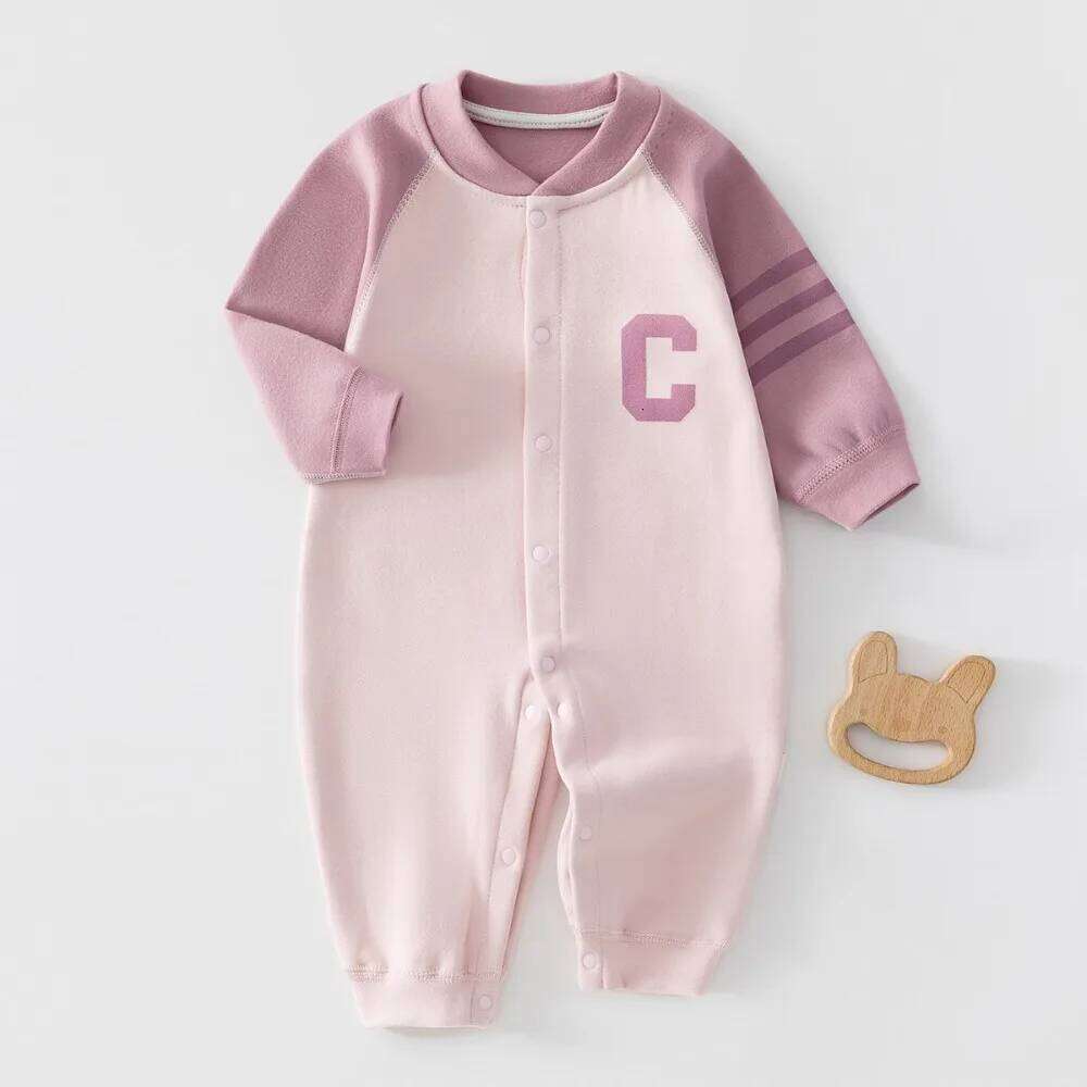Boy Cotton Skin Friendly Clothing Newborn Baby Spring Autumn Warm Jumpsuit 0 To 24 Month Infant Soft and Cute BodySuit 26H0224