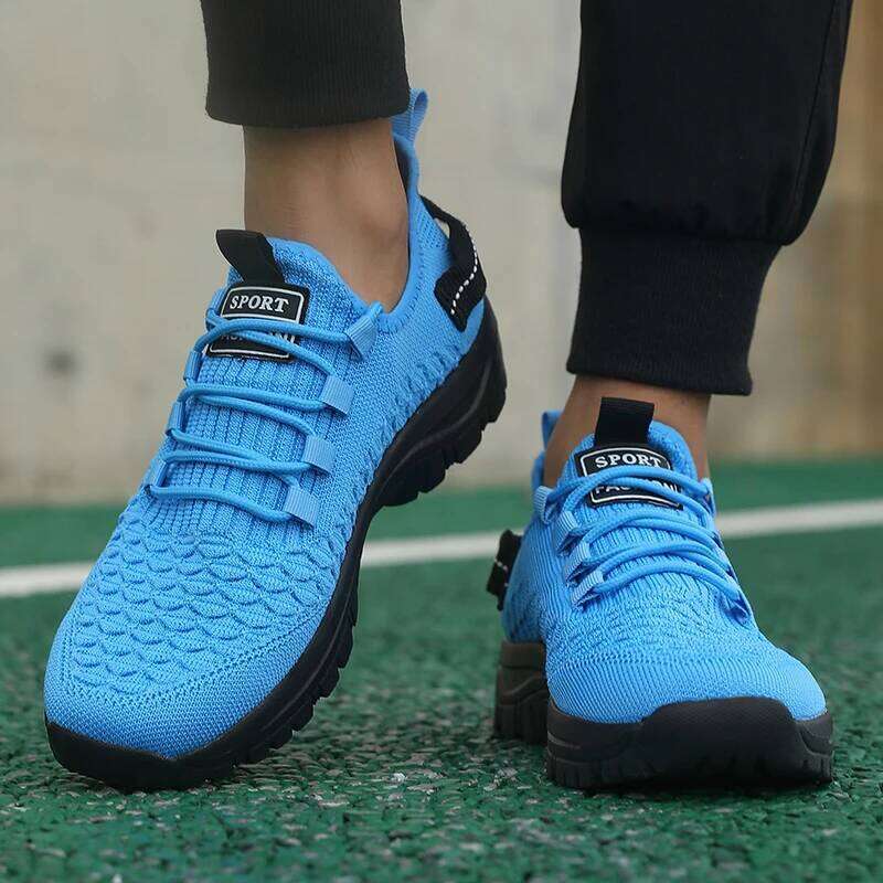 New Men's Unique Grid Trend Design Breathable Comfortable Running Summer Track Field Basketball Sports Shoes