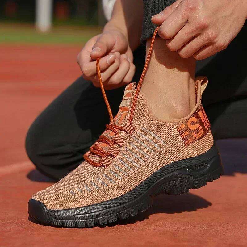 Men's Running Comfortable Correction Arch Support Breathable Mesh Straps Casual Gym Training Travel Sports Shoes