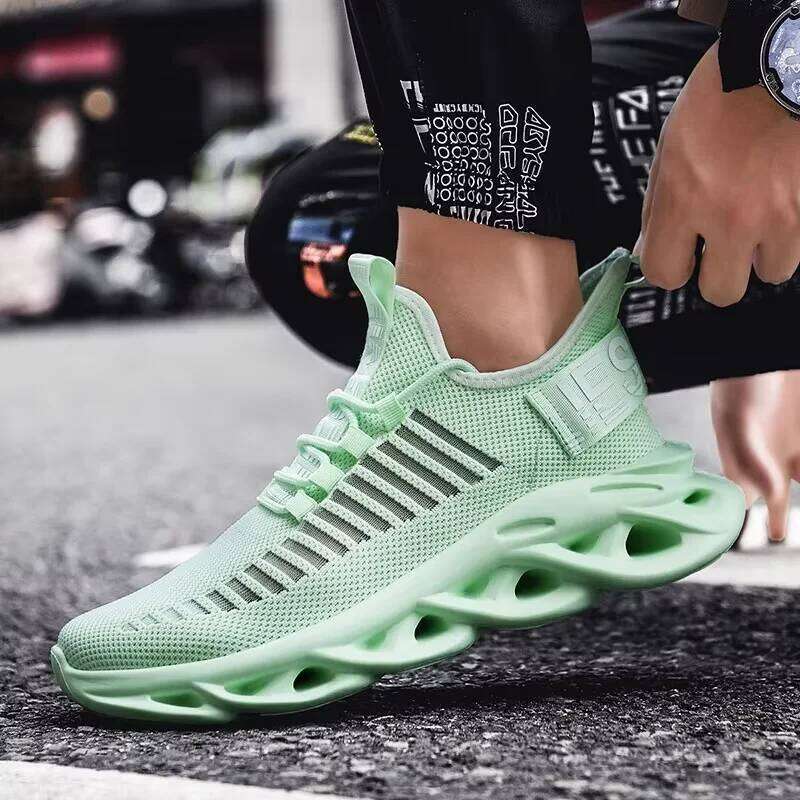 Men's Vulcanized Lightweight Cushioning Mesh Comfortable Breathable Lace Up Shoes Gym Training Basketball Sneakers Men