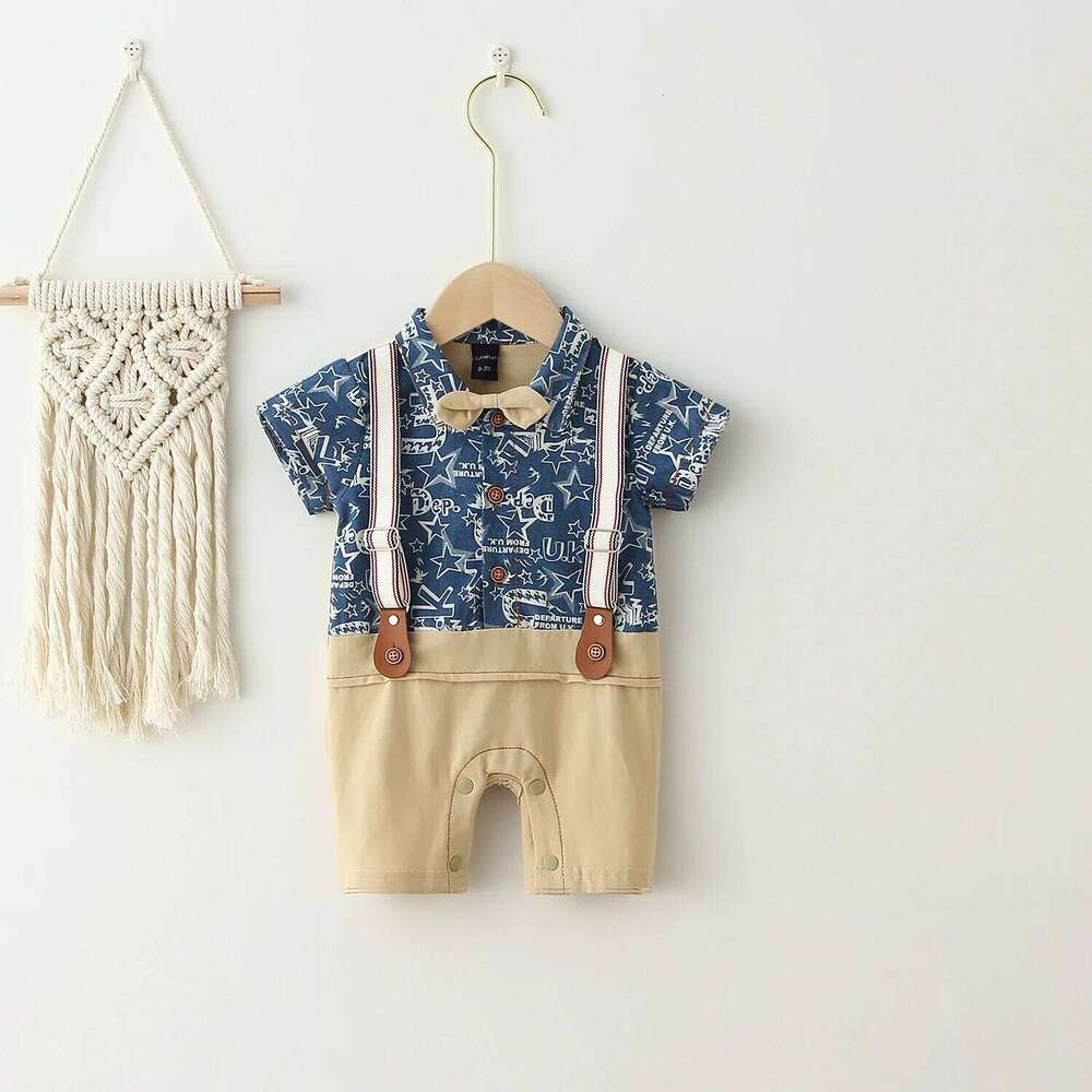 Fashion Rompers Gentlemen Newborn Jumpsuit Baby Boy Clothes ForParty 26Y0224