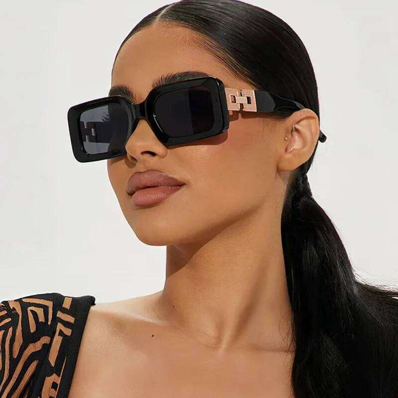 New Small Rectangle Sunglasses Men Women Square Sun Glasses Travel Shades Vintage Eyewear UV400 Cat Eye Oval Shape Gafas De Sol 26W0224