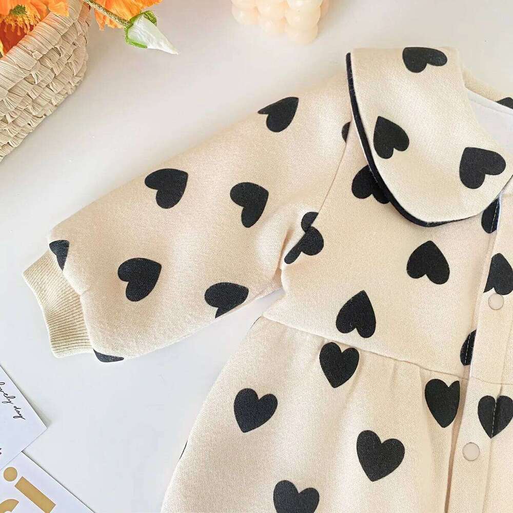 Sanlutoz Winter Baby Girls Clothing Rompers Long Sleeve Newborn Jumpsuits Cotton Warm Princess 26H0224