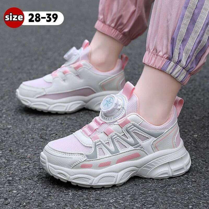 Spring and autumn children's girls' school students leisure sports running basketball children outdoor tennis shoes 26W0224